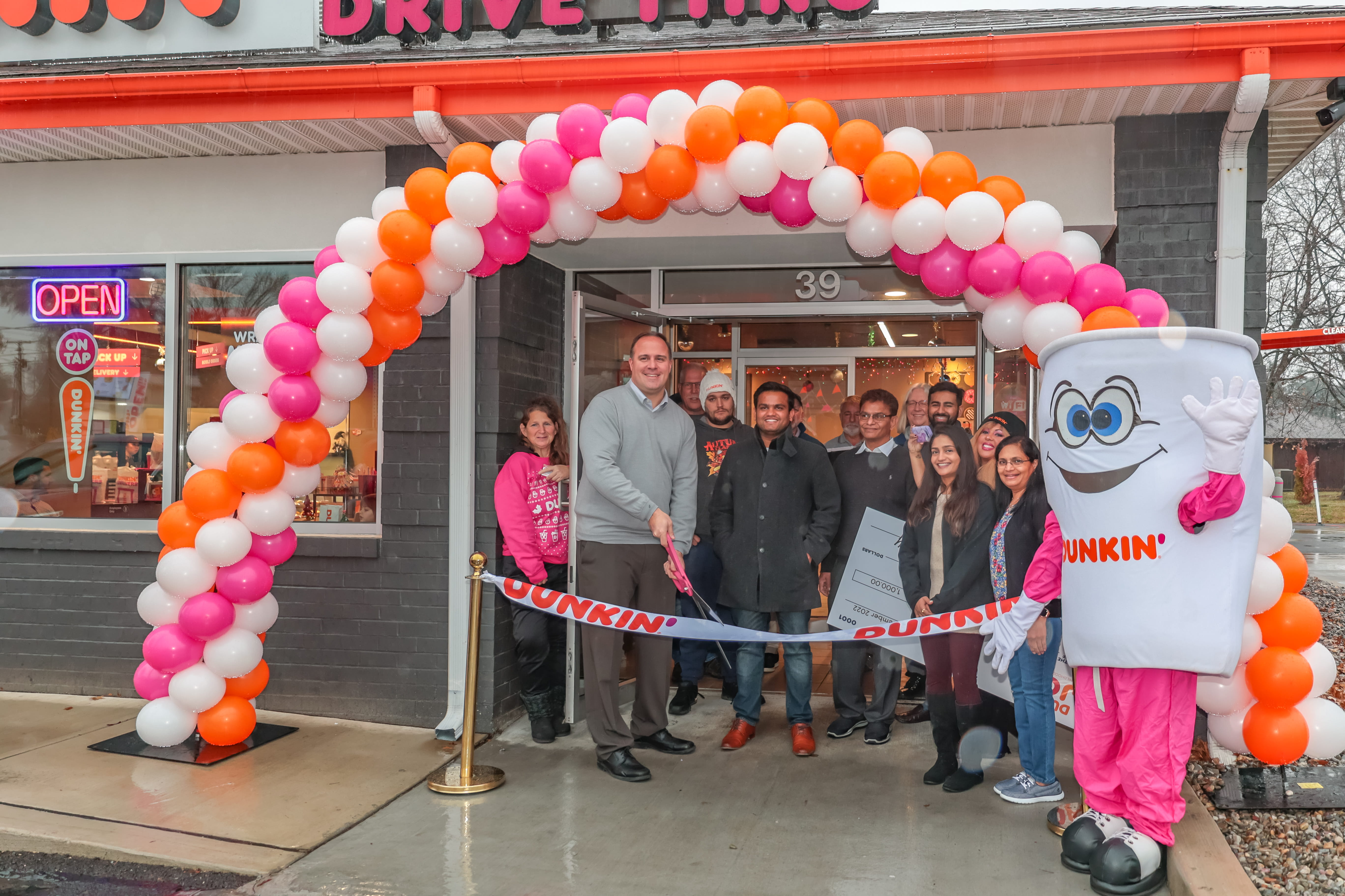 Dunkin ribbon cutting